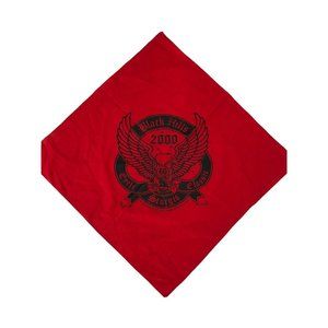 STURGIS Red Vintage Year 2000 Bandana Head Wrap Mask Handkerchief 20" x 19.5"